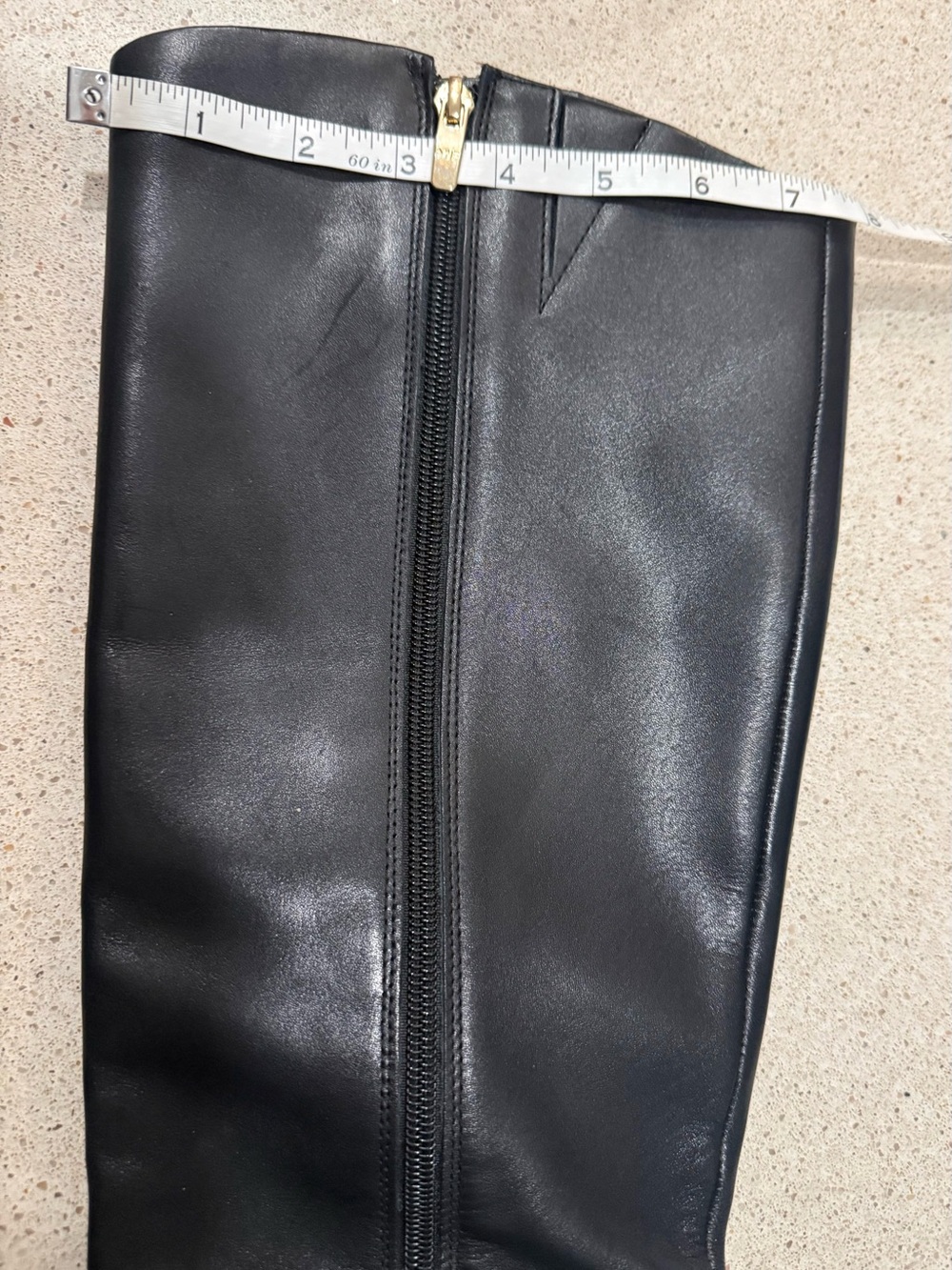 Marc Fisher Classic Black Knee-High Pointed Toe Leather Boots💕 - Picture 7 of 13